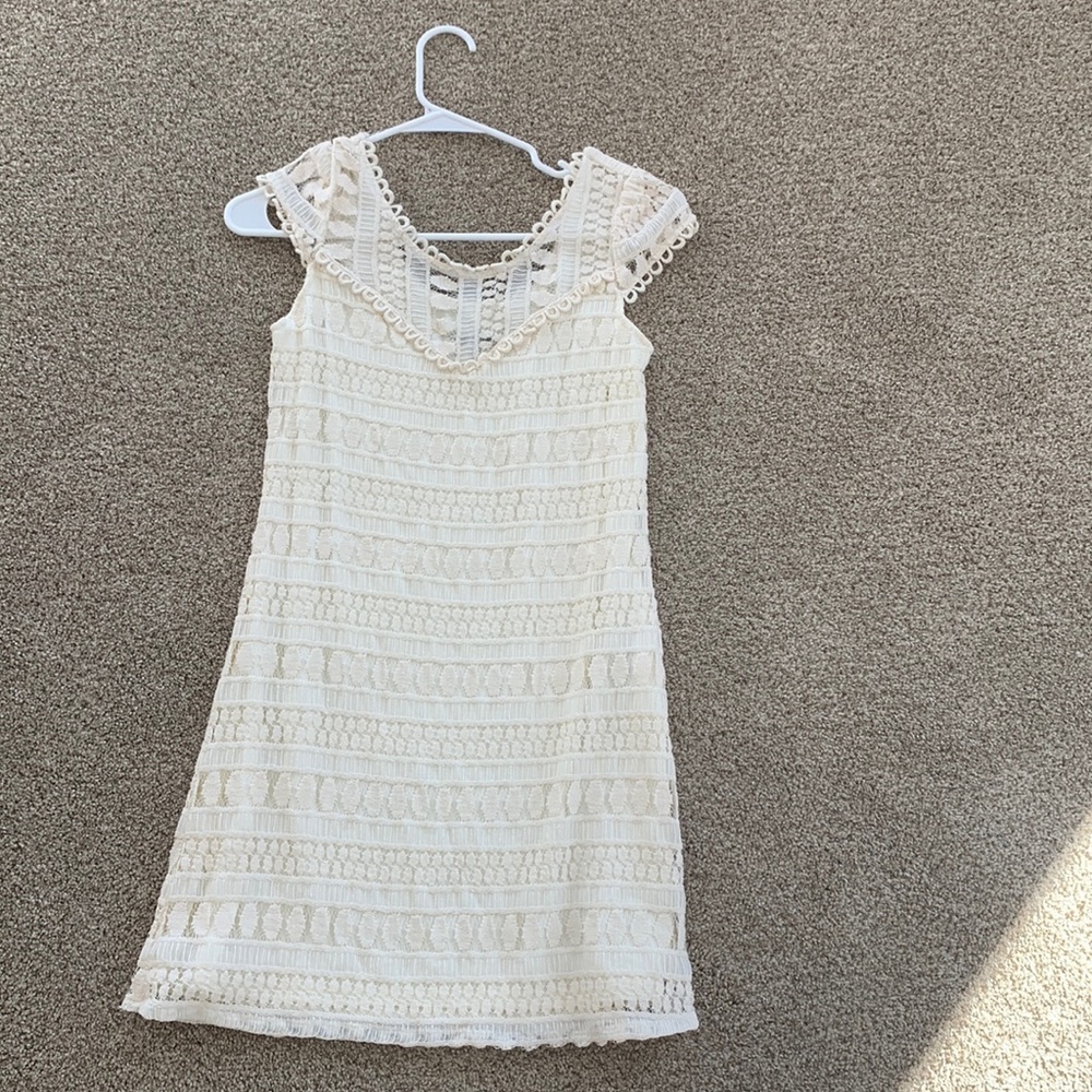 Size small cream color lace dress